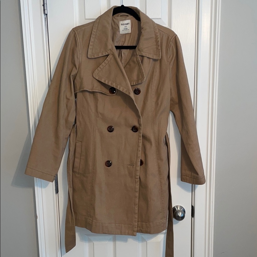 Old Navy Women's Tan Trench Coat